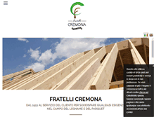 Tablet Screenshot of cremonalegnamiparma.com